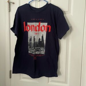 Men’s Blue London Graphic T-Shirt
